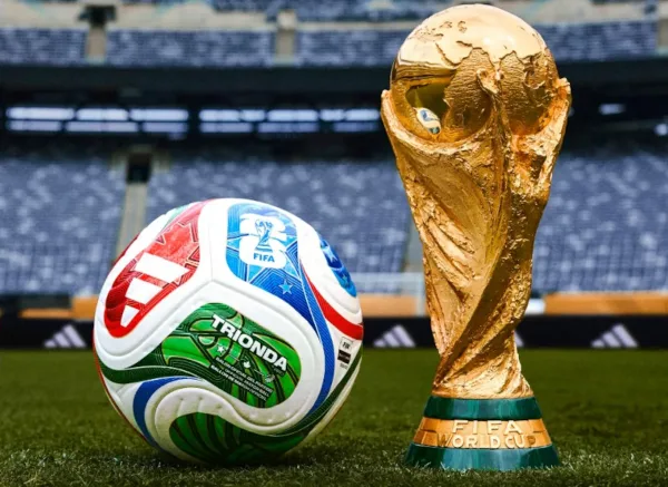 2026FIFA世界盃足球賽用球與獎盃(photo:FIFA官網)/金享娛樂城