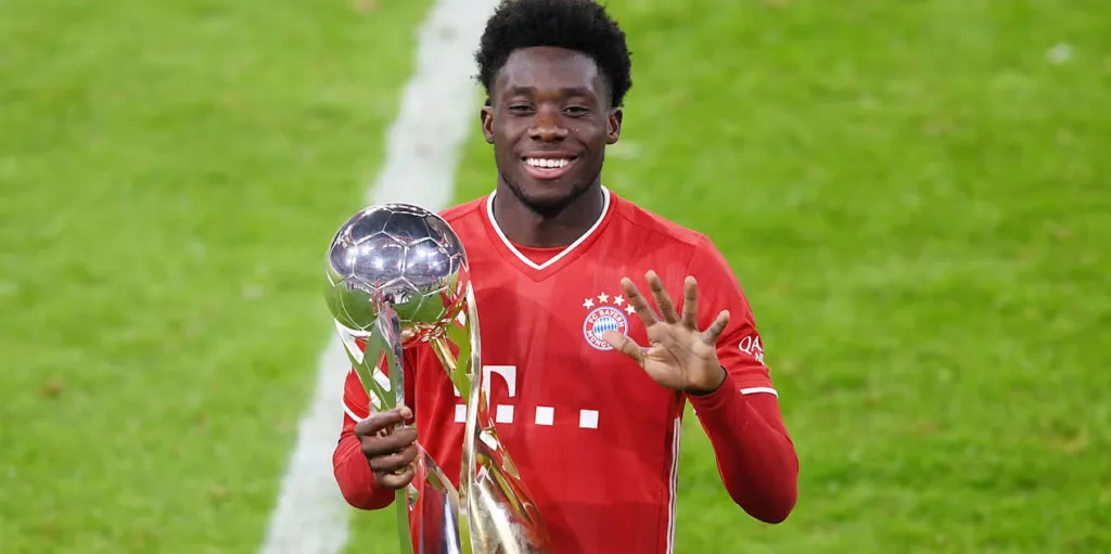 阿方索・戴維斯(Alphonso Davies)現效力於德甲球隊拜仁慕尼黑。/金享娛樂城