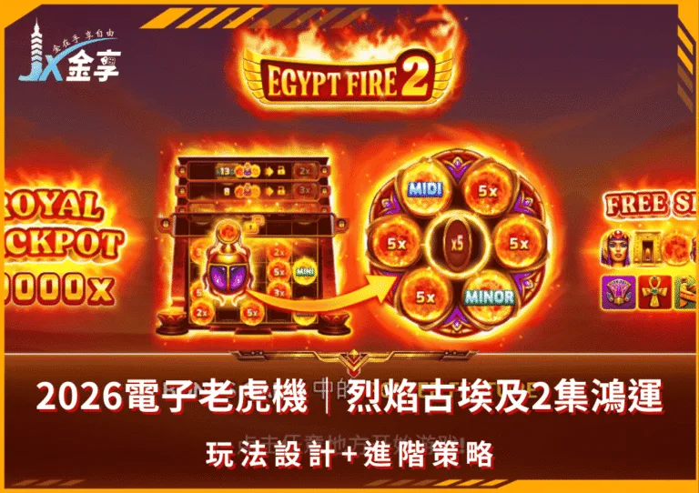 2026電子老虎機｜烈焰古埃及2集鴻運｜玩法設計+進階策略(photo：bng games)/金享娛樂城