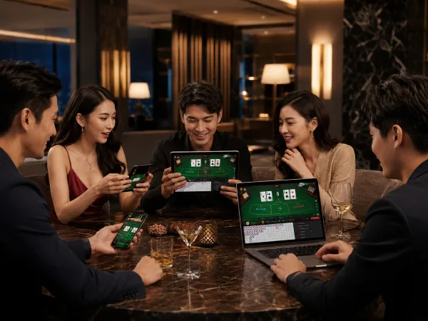 遊玩線上百家樂的玩家們 示意圖(photo:ChatGPT)/金享娛樂城