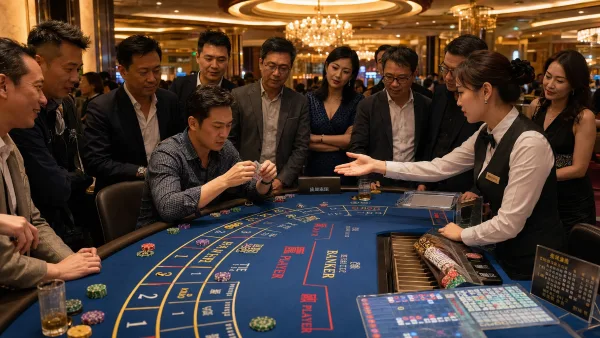 百家樂玩家瞇牌 示意圖(photo:ChatGPT)/金享娛樂城