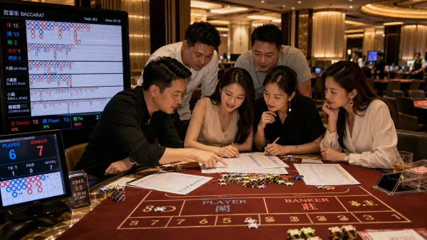 百家樂玩家研究路單 示意圖(photo:ChatGPT)/金享娛樂城