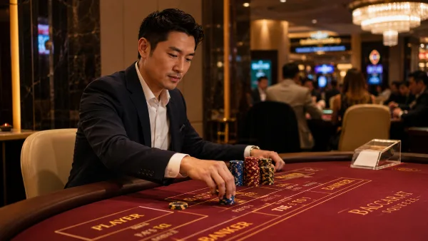 穩健下注的百家樂玩家 示意圖(photo:ChatGPT)/金享娛樂城