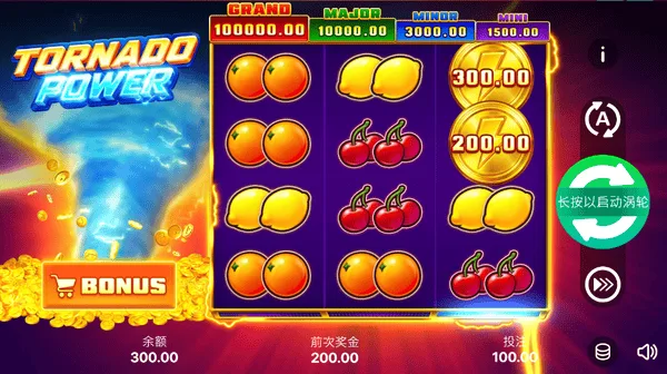 BNG風暴狂潮用復古水果符號搭配新潮閃電視覺(photo:bng.games)/金享娛樂城