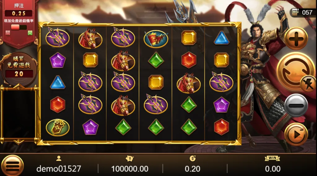 戰神呂布遊戲介面(Photo:好路電子)/金享娛樂城
